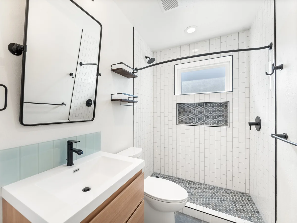 ADU walk-in shower bathroom in View Ridge · Seattle, WA