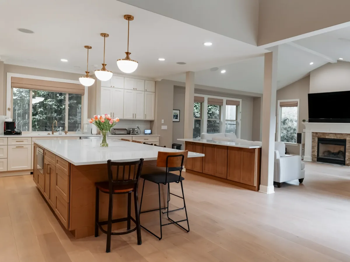 open-concept kitchen & main-floor remodel in Kirkland, WA · King County