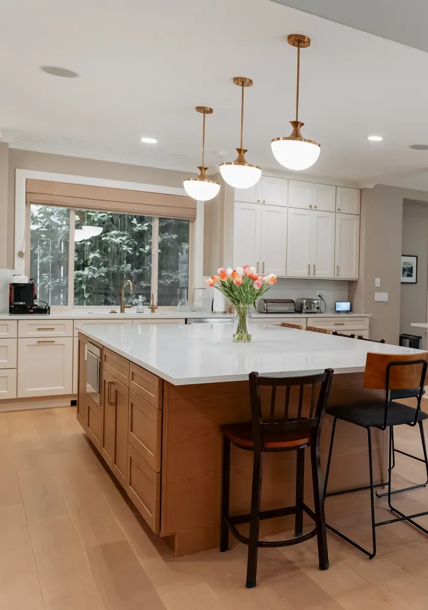 Open-concept kitchen and main-floor remodel in Kirkland