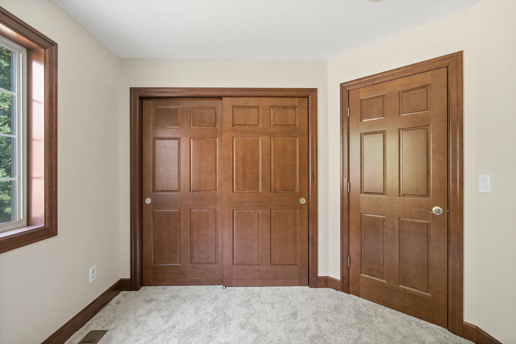 Solid-wood interior doors in the Puyallup second-floor remodel