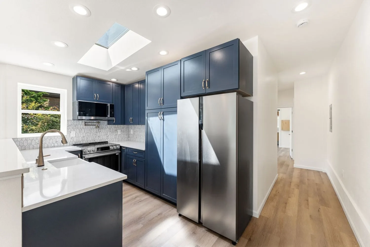 Kitchen and dining area of the Seattle View Ridge attached ADU addition